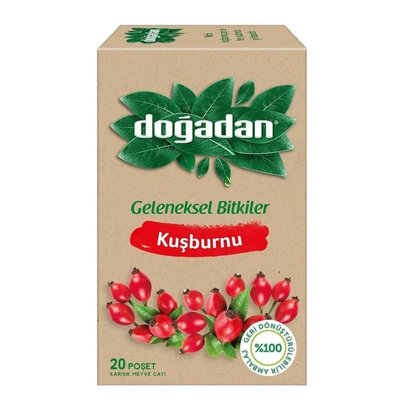 Doğadan Kuşburnu Poşet 20'li ürün görseli