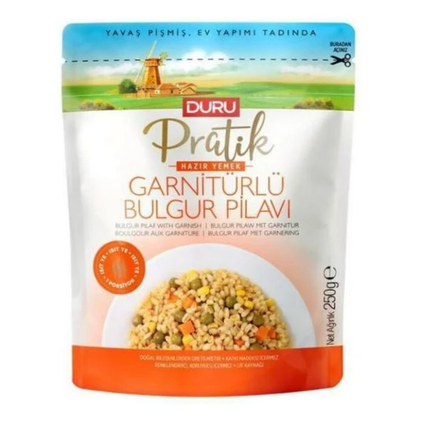Duru Bulgur Pilavı Pratik Garnitürlü 250 Gr ürün görseli