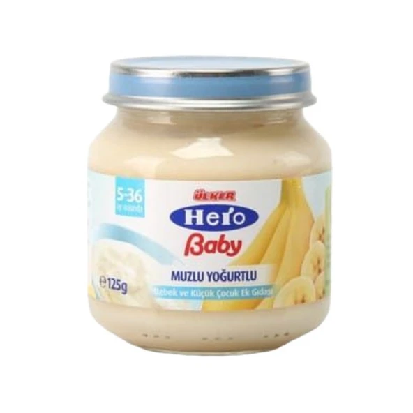 Hero Baby Muzlu Yoğurtlu Kavanoz Maması 120 Gr ürün görseli