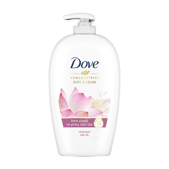 Dove Nemlendirici Sıvı Sabun Lotus Çiçeği Ve Pirinç Özü 450 Ml ürün görseli