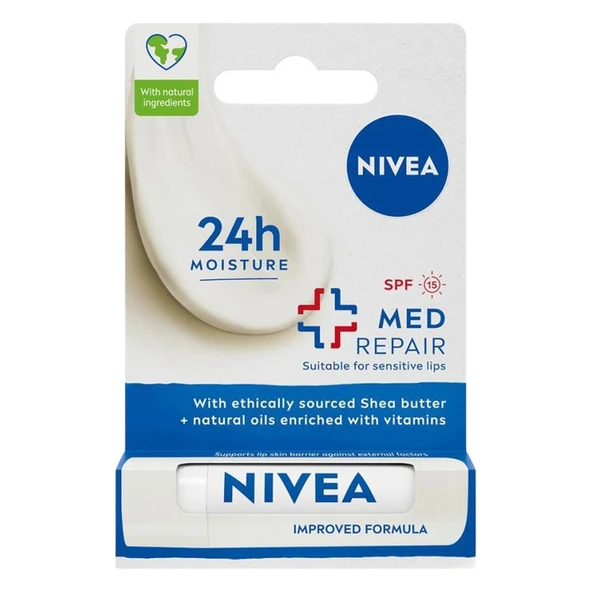 NIVEA Med Repair Dudak Bakım Kremi 4.8 Gr ürün görseli