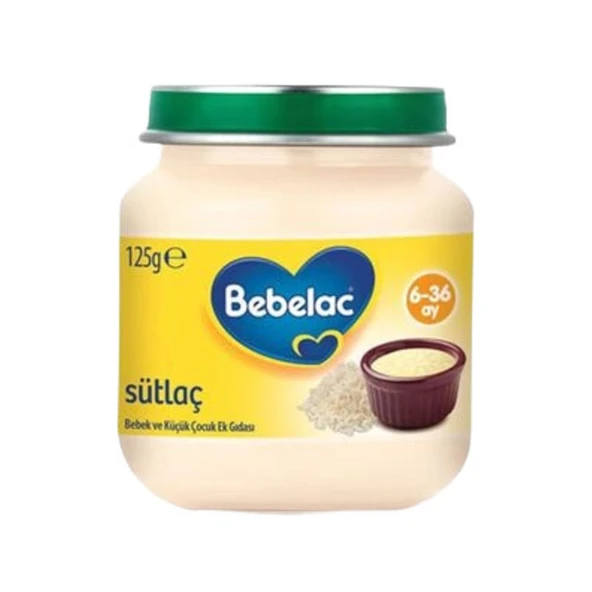 Bebelac Sütlaç Sade Kavanoz 6 Ay 125 Gr ürün görseli 1