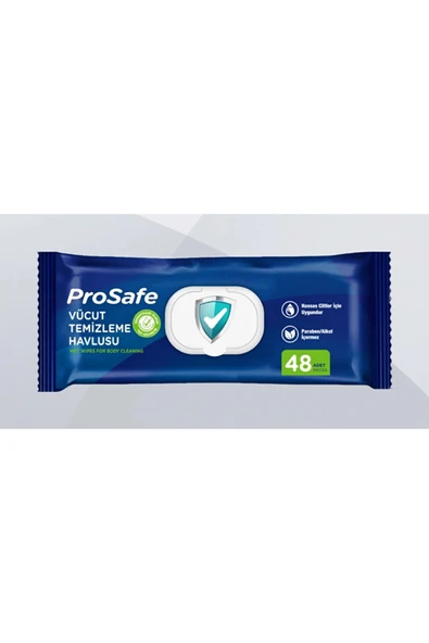 PROSAFE Yetişkin,hasta Vücut Temizleme Havlusu 4 PAKET 192 LI