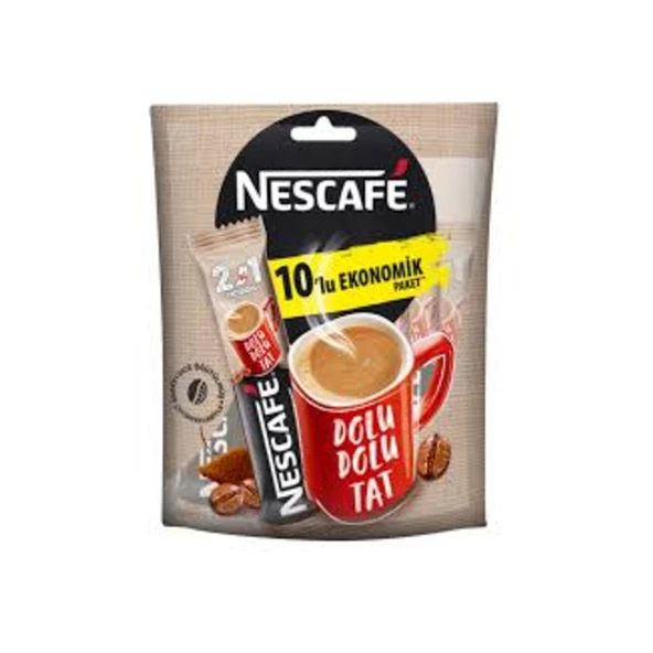 Nescafe İkisi Bir Arada 10 Gr 10'lu ürün görseli
