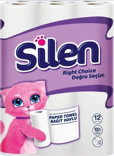 Silen Rulo Kağıt Havlu 12'li 2 Paket ürün görseli 1