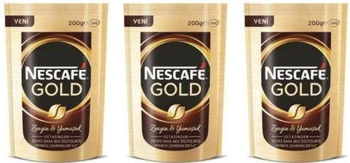 Nescafe Gold Kahve 3 x 200 G ürün görseli