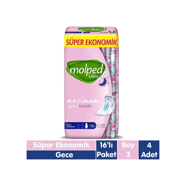 Molped Ultra Ped Gece 4 x 16'lı ürün görseli 1