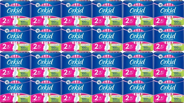 Orkid Ultra Extra Koruma Hijyenik Ped Uzun 24 x 7'li ürün görseli 1