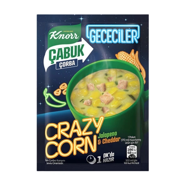 Knorr Çabuk Çorba Crazy Corn 18 Gr ürün görseli 1
