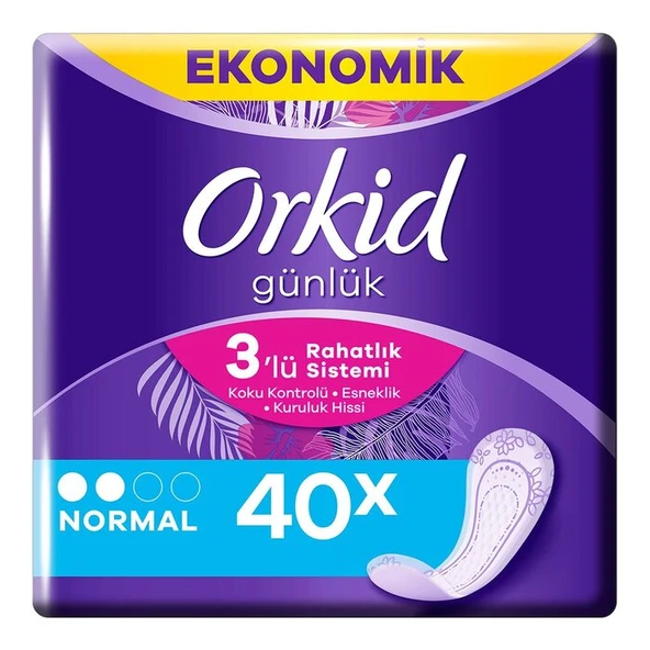 Orkid Hijyenik Ped Günlük Ped Normal 40'lı ürün görseli 1