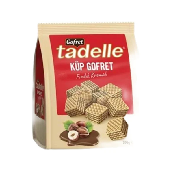 Tadelle Gofret Küp Fındık Kremalı 200 Gr ürün görseli