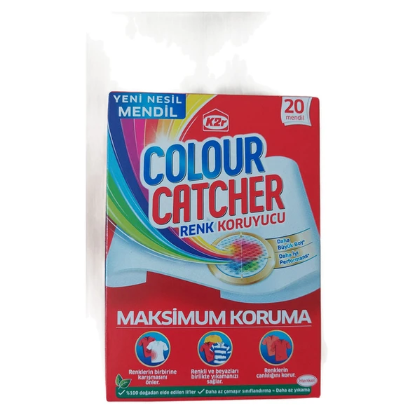 K2R Colour Catcher Renk Koruyucu Mendil 20'li ürün görseli