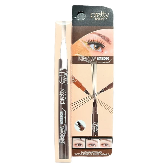 Pretty Beauty Waterproof Kaş Kalemi Koyu Kahve ürün görseli 1