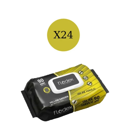 Flodex Islak Havlu Yellow Garden 24 X 90'Lı ürün görseli