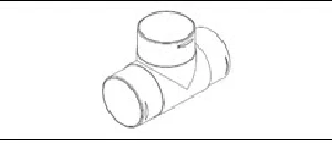 Unıversal Menfez Kiti> (t) Yönlendirme Siyah 75> 75> 75 - Yilkar-354.03.yhmnf.08 - Resim 1