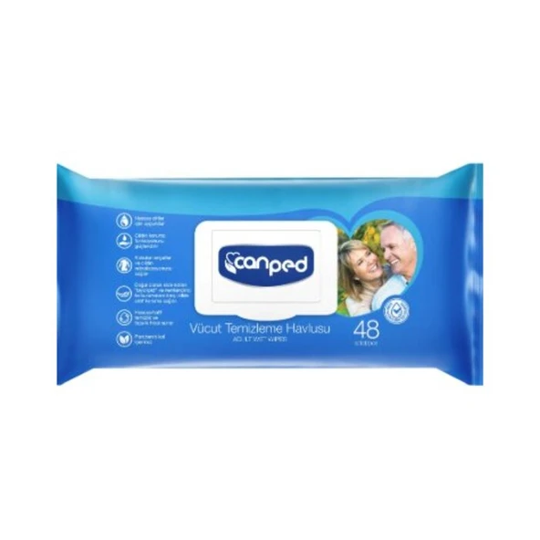 Canped Vücut Temizleme Havlusu 48'li ürün görseli