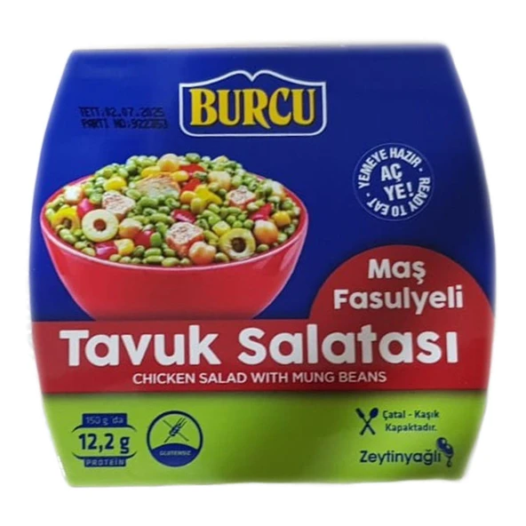 Burcu Maş Fasulyeli Tavuk Salatası 150 Gr ürün görseli