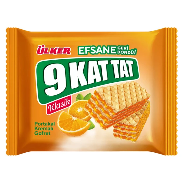 Ülker 9 Kat Tat Portakal Kremalı Gofret 39 Gr ürün görseli