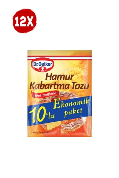 Dr. Oetker Dr.oetker Hamur Kabartma Tozu 10lu 12 Paket ürün görseli