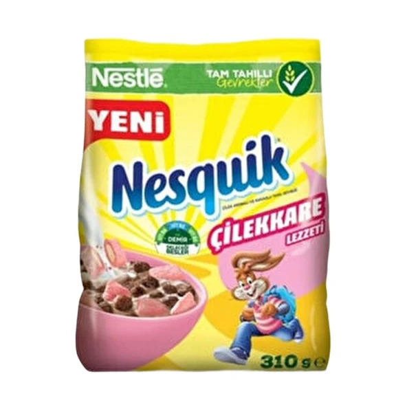 Nestle Nesquik Mısır Gevreği Çilek Aromalı 310 Gr ürün görseli