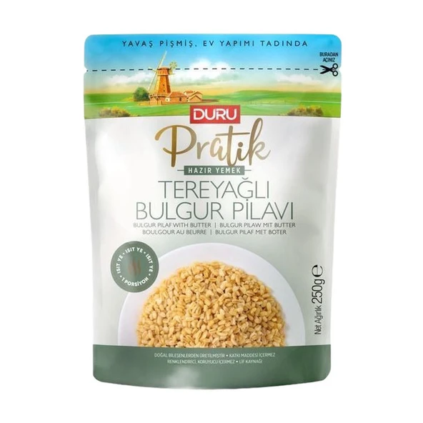 Duru Bakliyat Pratik Tereyağlı Bulgur Pilavı 250 Gr ürün görseli