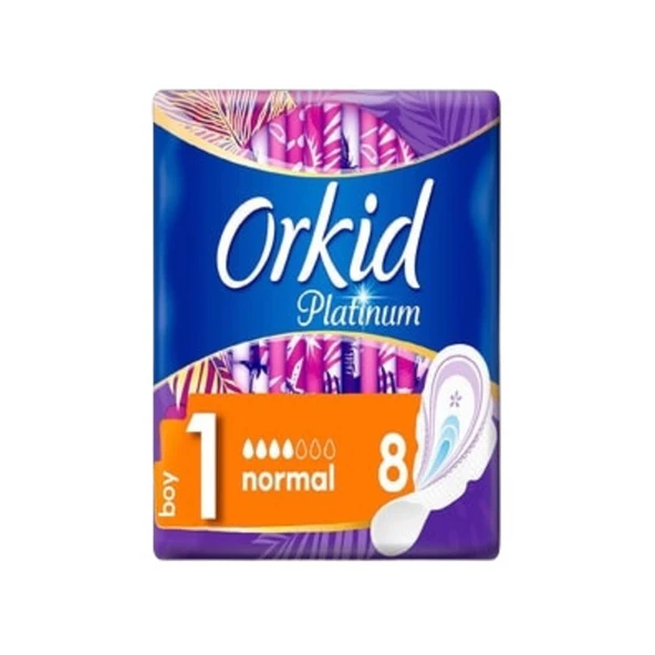 Orkid Ped Platinum Hijyenik Normal Tekli Paket 8'li ürün görseli 1