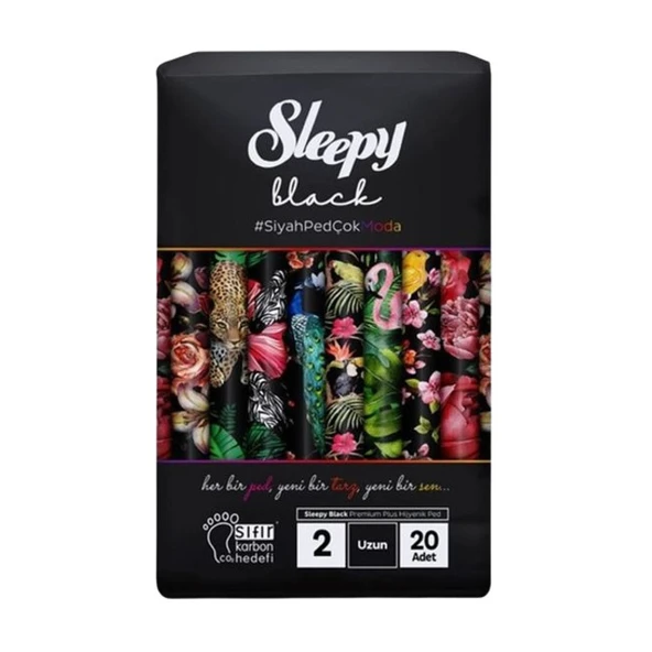 Sleepy Ped Black 2 Uzun 20 Adet ürün görseli 1