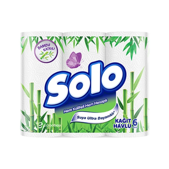 Solo Bambu Katkılı Kağıt Havlu 6'lı ürün görseli 1