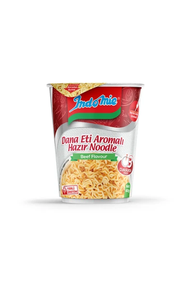 İndomie Indomie Bardak Dana Etli  Noodle 60 gr ürün görseli