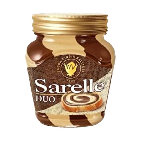Sarelle Fındık Kreması Duo Sütlü Kakaolu 350 Gr ürün görseli