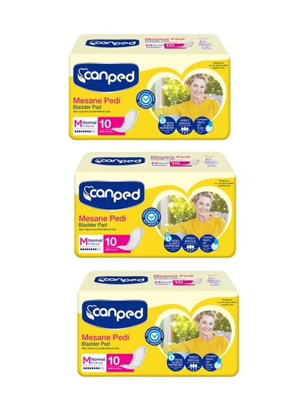 Canped Mesane Pedi Orta Boy M 3 x 10'lu ürün görseli 1