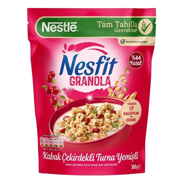 Nestlé Granola Kabak Çekirdekli Turna Yemişli 300 Gr ürün görseli 1