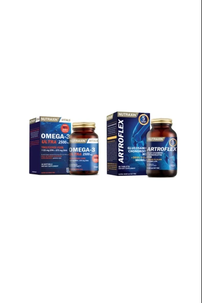 Nutraxin Omega-3 Ultra 2500 Mg 30 Yumuşak Kapsül + Artroflex 90 Tablet ürün görseli