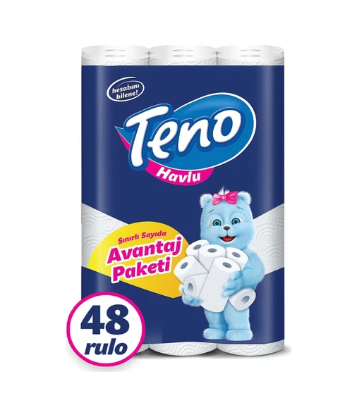 Teno Avantaj Paket Kağıt Havlu  4 x 12 Rulo ürün görseli 1