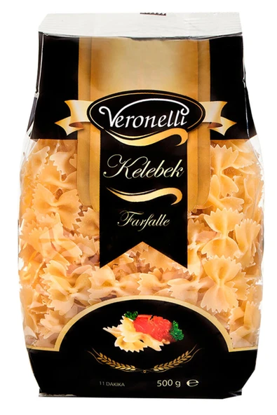 Veronelli Kelebek Makarna 500 G ürün görseli