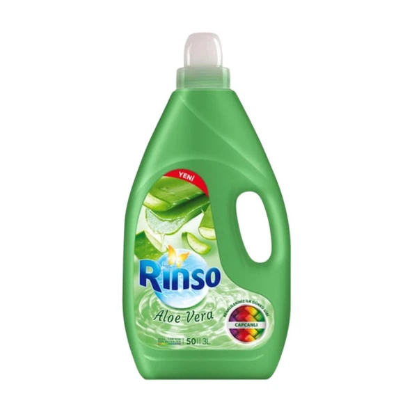 Rinso Sıvı Çamaşır Deterjanı Aloe Vera Renkliler İçin 3 Lt ürün görseli