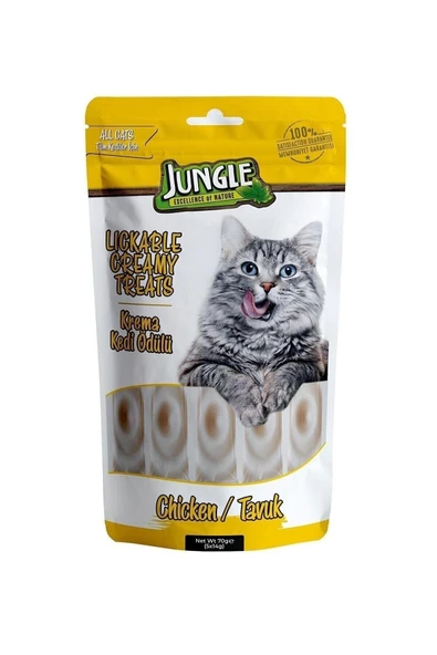 Jungle Krema Kedi Ödülü Tavuklu 5x12gr ürün görseli 1