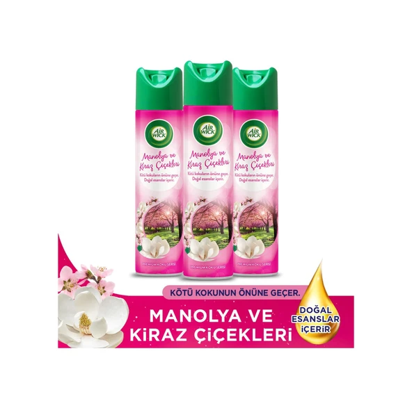 Air Wick Aerosol Kiraz Çiçekleri 3x300 Ml Kiraz Çiçeği ürün görseli 1