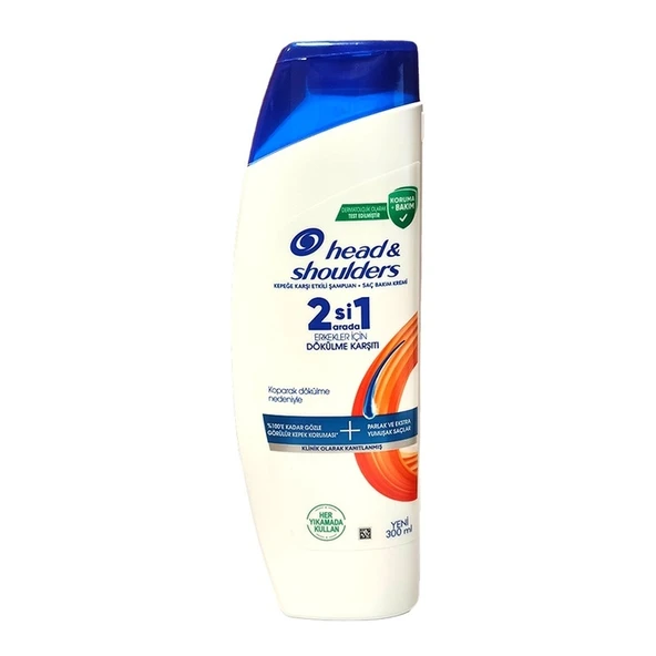 Head&Shoulders Şampuan Erkekler İçin Dökülme Karşıtı 2'si 1 Arada 300 Ml ürün görseli 1