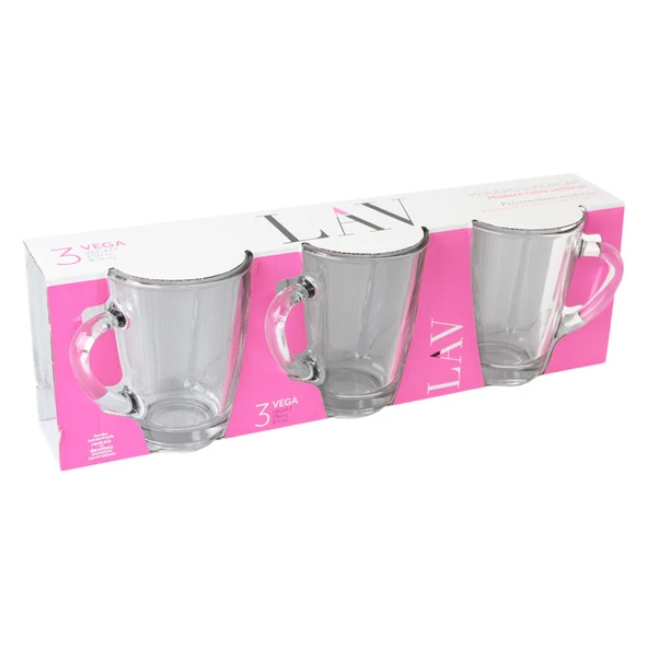 Lav Bardak Kulplu 3'lü 250 Cc ürün görseli 1