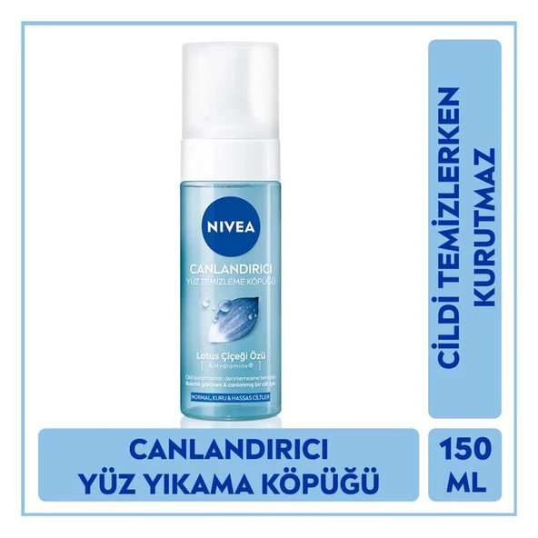 NIVEA Canlandırıcı Yüz Yıkama Köpüğü Lotus Çiçeği Normal Ciltler 150 Ml ürün görseli