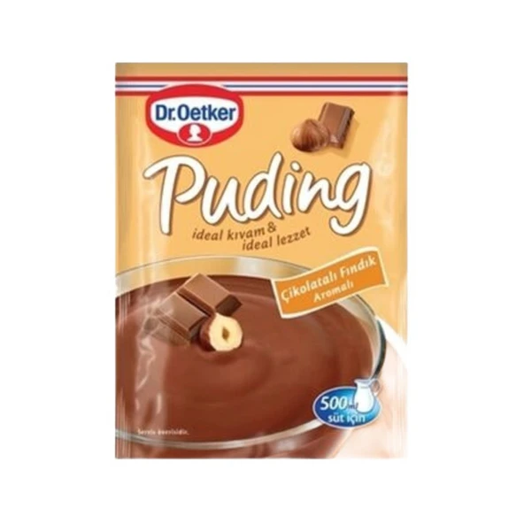 Dr. Oetker Puding Çikolatalı Fındık Aromalı 115 Gr ürün görseli 1