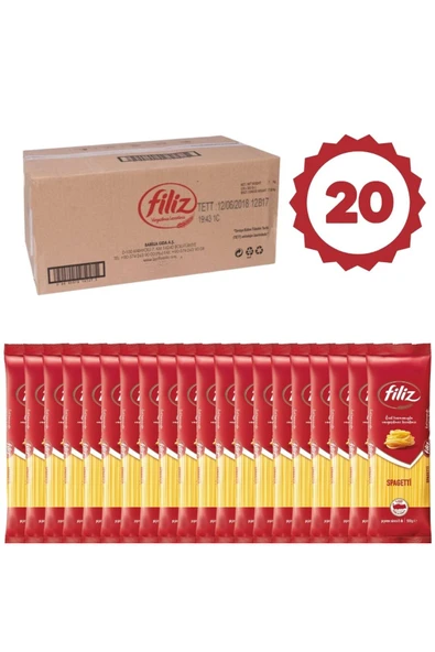 FİLİZ Filiz Spagetti 500gr 1Koli x20 ürün görseli