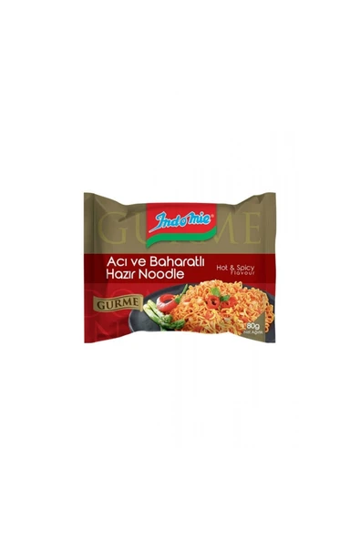 İndomie Gurme Acı Ve Baharatlı Hazır Noodle 80 G ürün görseli