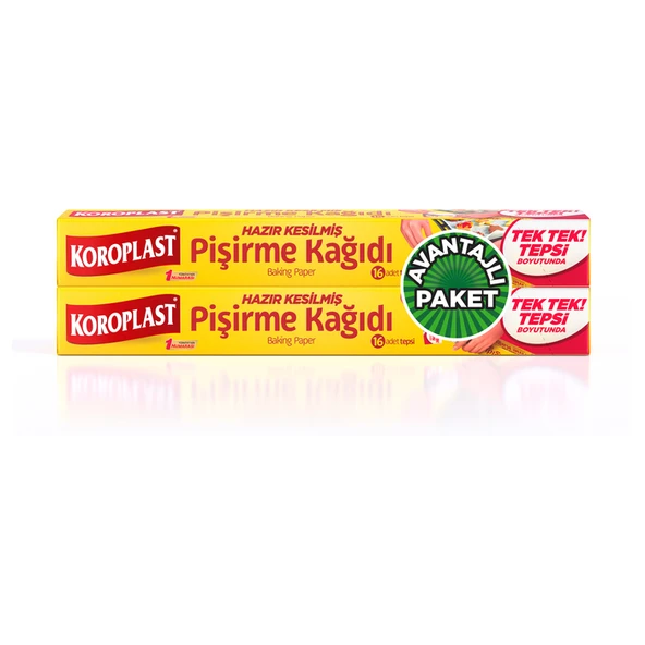 Koroplast Pişirme Kağıdı Hazır Kesilmiş 16 Adet - 2'li ürün görseli 1