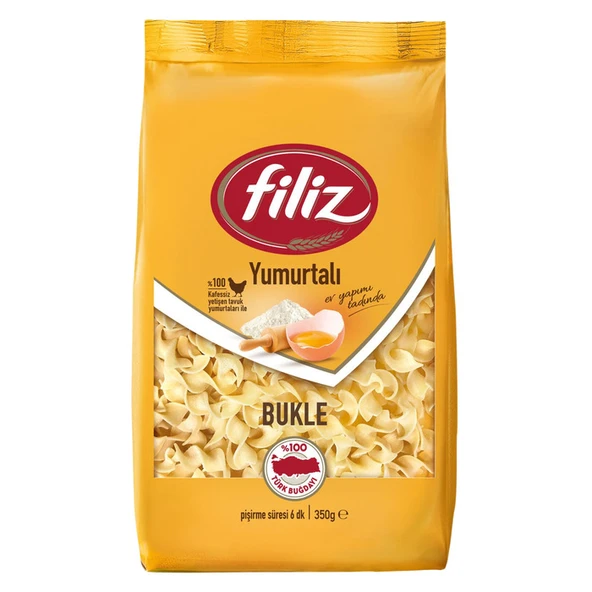 Filiz Yumurtalı Bukle Makarna 350 Gr ürün görseli