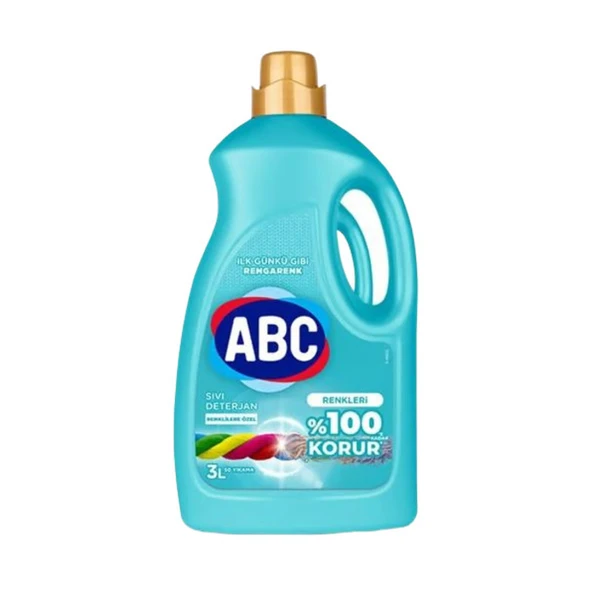 ABC Deterjan Sıvı Renklilere Özel 3000 Ml ürün görseli