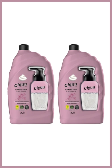 Cleyn Japon Kiraz Çiceği Köpük Sabun 2 Litre x 2 Adet ürün görseli