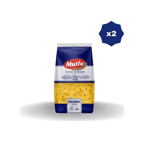 Kelebek Makarna 500 Gr X 2 Adet ürün görseli