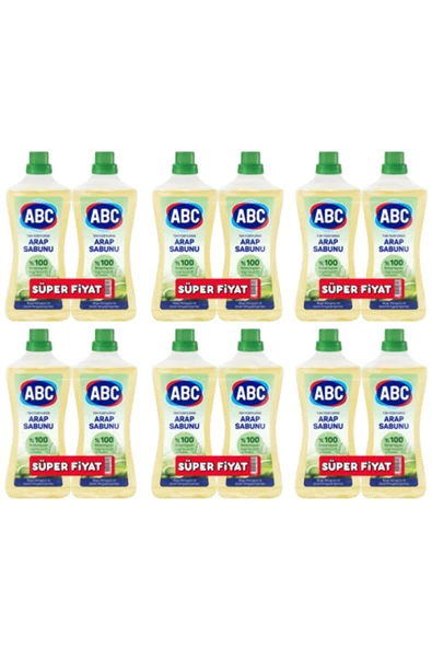 ABC Tüm Yüzeylerde Sıvı Arap Sabunu 12 X 900 ml ürün görseli